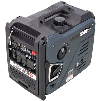 Super Quiet 5.5Kw Dual Fuel Inverter Generator with Electric & Remote Start - Dark Gray