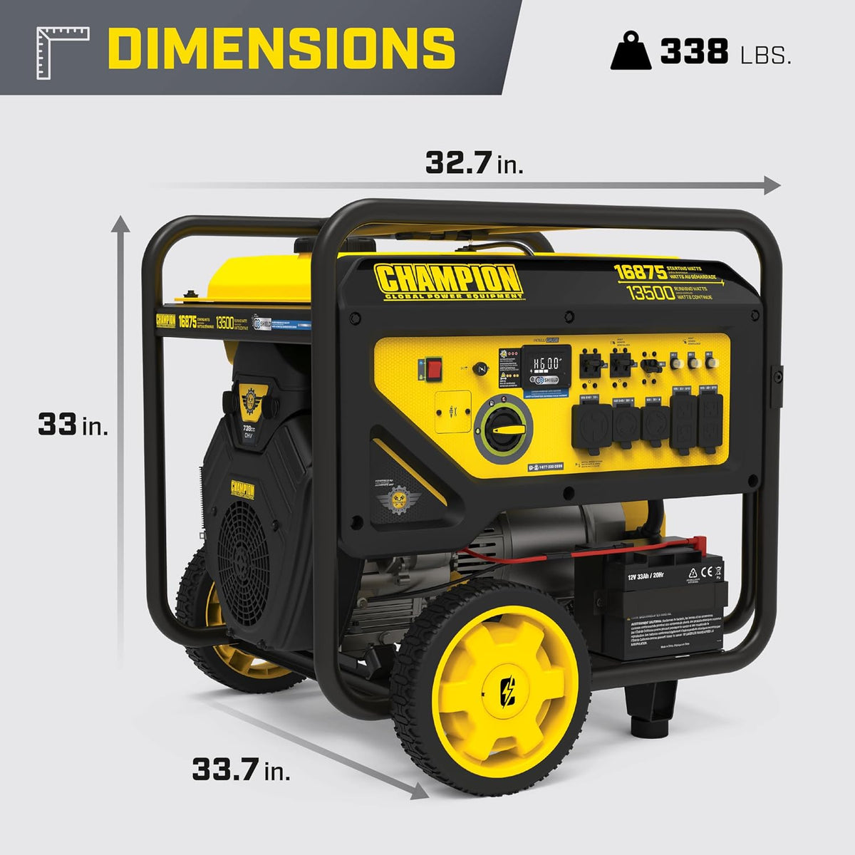 Champion 16,875-Watt Electric Start Portable Generator
