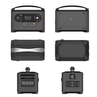 Portable Solar Generator Built for Emergency Power, 1000Wh Lithium Battery, Multiple USB Ports, 150W Peak Output