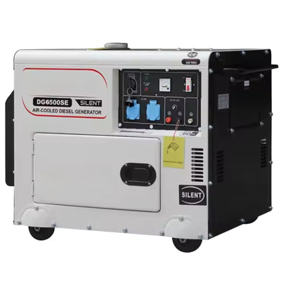 Diesel Generator Built to Power Your Home, 6.5kW Standby Capacity, Silent Operation, Dual Outlets