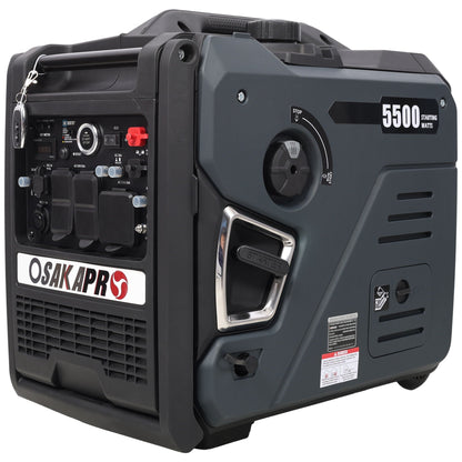 Super Quiet 5.5Kw Dual Fuel Inverter Generator with Electric & Remote Start - Dark Gray