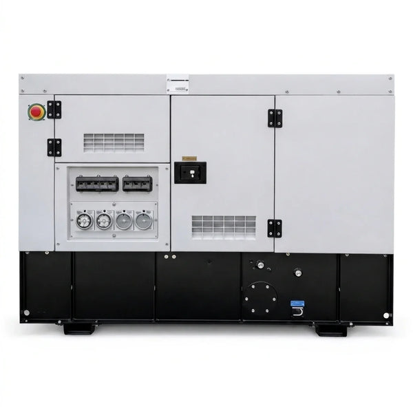 Industrial Generator Built for Mission-Critical Power, 9kW Capacity, Silent Operation, Digital Monitoring — Studio Shot